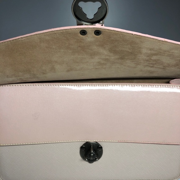 LuLio New Blush Pink Crossbody Saffiano Leather - Picture 5 of 8